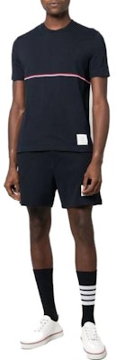 톰브라운 SS23 스트라이프 크루넥 슬림 핏 반팔 티셔츠 네이비 썸머 티셔츠 MJS221A-J0058-415 Lookbook 톰브라운 SS23 스트라이프 크루넥 슬림 핏 반팔 티셔츠 네이비 썸머 티셔츠 MJS221A-J0058-415