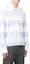 Purchase THOM BROWNE SS23 Striped Print Long Sleeve Polo Shirt Men Blue White Stripes MJP167A-J0049-452