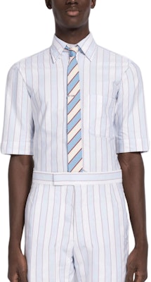 Thom Browne SS23 Year of the Rabbit Polo Garis Lengan Pendek Pria. MWS002A-F0181-480 Order Thom Browne SS23 Year of the Rabbit Polo Garis Lengan Pendek Pria. MWS002A-F0181-480