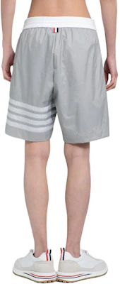Thom Browne SS24 Classic 4-Bar Mid-Rise Casual Shorts Grey. MJQ197A-F0517-055 Shop Thom Browne SS24 Classic 4-Bar Mid-Rise Casual Shorts Grey. MJQ197A-F0517-055