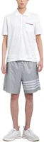 Details for Thom Browne SS24 Celana Pendek Kasual 4-Bar Mid-Rise Abu-Abu. MJQ197A-F0517-055