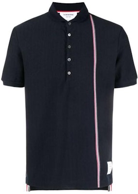 THOM BROWNE SS24 Polo Clásico a Rayas Azul Marino. MJP196A-J0138-415 Order THOM BROWNE SS24 Polo Clásico a Rayas Azul Marino. MJP196A-J0138-415