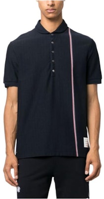 THOM BROWNE SS24 Polo Clásico a Rayas Azul Marino. MJP196A-J0138-415 Shop THOM BROWNE SS24 Polo Clásico a Rayas Azul Marino. MJP196A-J0138-415