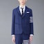 Lookbook Thom Browne SS24 Four-Stripe Tweed Pocket Blazer - Blue. MJU505T-F0513-415