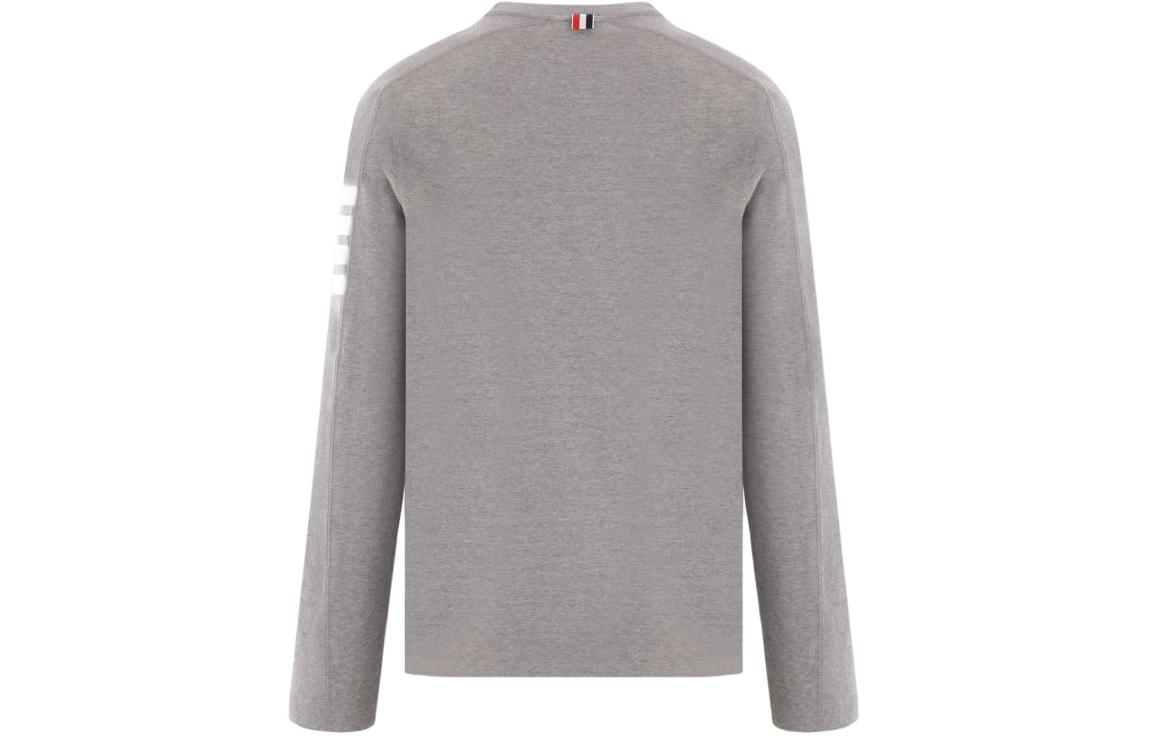 Lookbook 湯姆布朗 SS24 灰色經典4條紋長袖針織T恤 MJS245A-07323-055