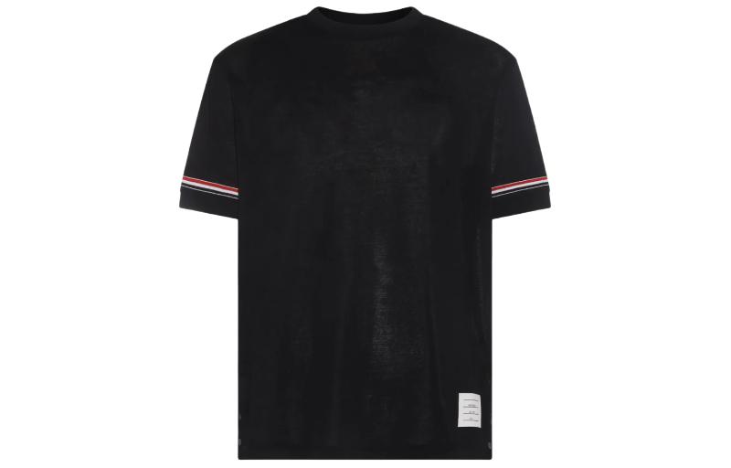 THOM BROWNE SS24  Navy Blue Striped Crewneck Short Sleeve T-Shirt MJS247A-J0129-415 圖 2