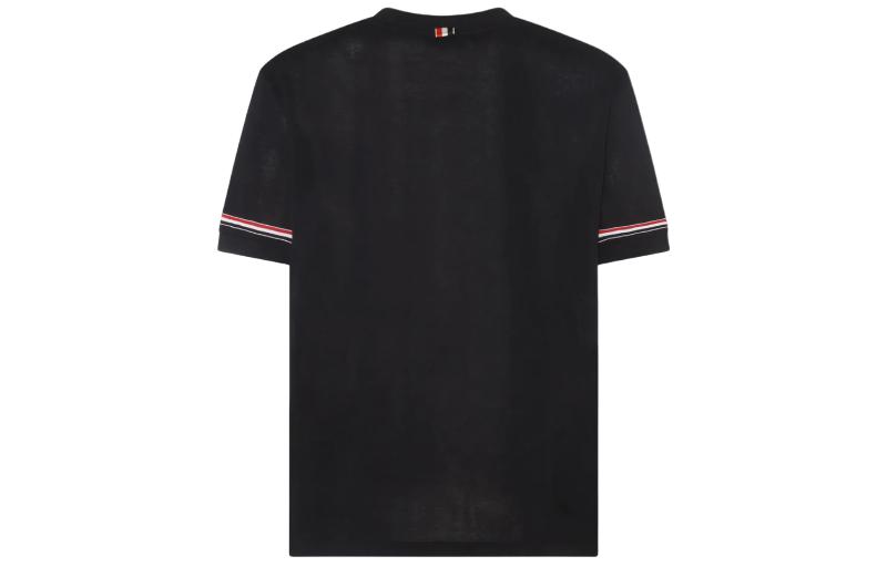 THOM BROWNE SS24  Navy Blue Striped Crewneck Short Sleeve T-Shirt MJS247A-J0129-415 圖 3