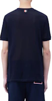 Purchase THOM BROWNE SS24 海軍藍條紋短袖圓領T恤 MJS247A-J0129-415