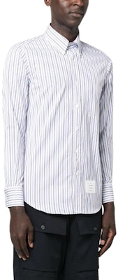 톰 브라운 SS24 스트라이프 버튼업 셔츠 블루 긴팔. MWL272A-F0552-415 Purchase 톰 브라운 SS24 스트라이프 버튼업 셔츠 블루 긴팔. MWL272A-F0552-415