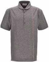 Order THOM BROWNE SS24 條紋領灰色Polo衫 老錢風格款式 MJP196A-J0138-035