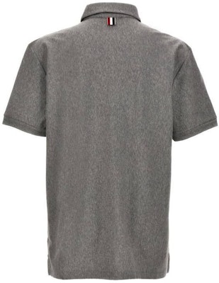 THOM BROWNE SS24 條紋領灰色Polo衫 老錢風格款式 MJP196A-J0138-035 Lookbook THOM BROWNE SS24 條紋領灰色Polo衫 老錢風格款式 MJP196A-J0138-035