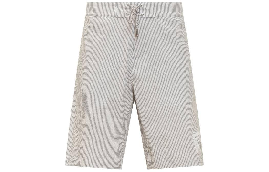 THOM BROWNE SS24  Striped Colorblock Casual Shorts Grey White MTT029AF0009-035 圖 2