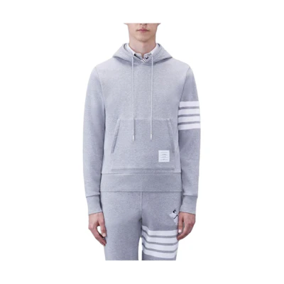 Thom Browne SS24 Classic Four-Bar Dog Print Hoodie Grey MJT413E-00535-055