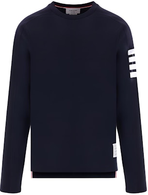 톰브라운 SS24 아이비 보이 클래식 4-바 니트 크루넥 긴팔 티셔츠 네이비 블루 남성. MJS245A-07323-415 Buy 톰브라운 SS24 아이비 보이 클래식 4-바 니트 크루넥 긴팔 티셔츠 네이비 블루 남성. MJS245A-07323-415