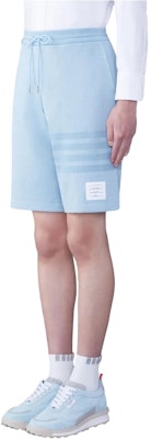 トムブラウン SS24 限定 4ストライプ リバーシブル ショーツ ライトブルー カジュアルウェア MJQ161A-J0051-480 Purchase トムブラウン SS24 限定 4ストライプ リバーシブル ショーツ ライトブルー カジュアルウェア MJQ161A-J0051-480