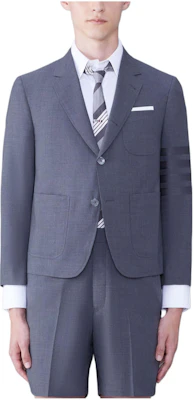 Thom Browne SS24 單排釦灰色西裝外套長袖上衣 MJC196A-06146-025 Buy Thom Browne SS24 單排釦灰色西裝外套長袖上衣 MJC196A-06146-025