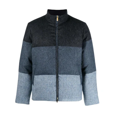 Thom Browne Stand Collar Zip-Up Padded Jacket MJD091X05385415