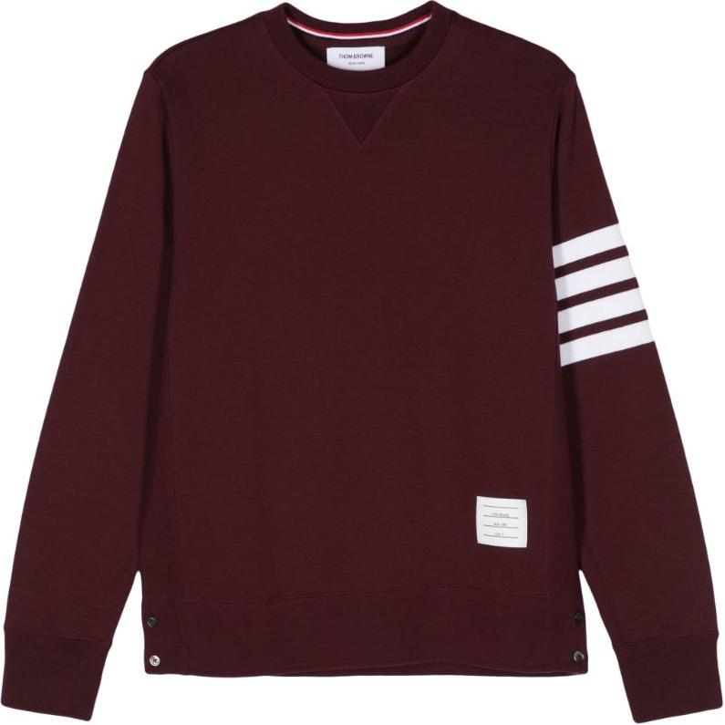 Thom Browne Stripe Colorblock Crewneck Sweatshirt Burgundy - MJT021H-00535-615