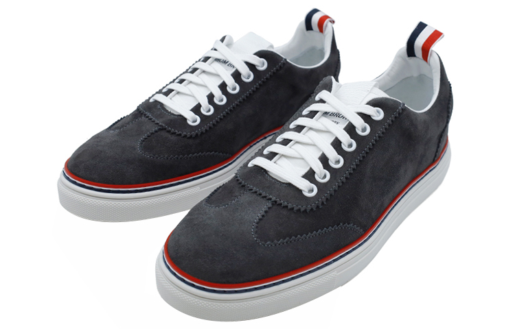 Order Sneaker Rendah Thom Browne Stripe 'Abu Gelap' MFD242A03050025
