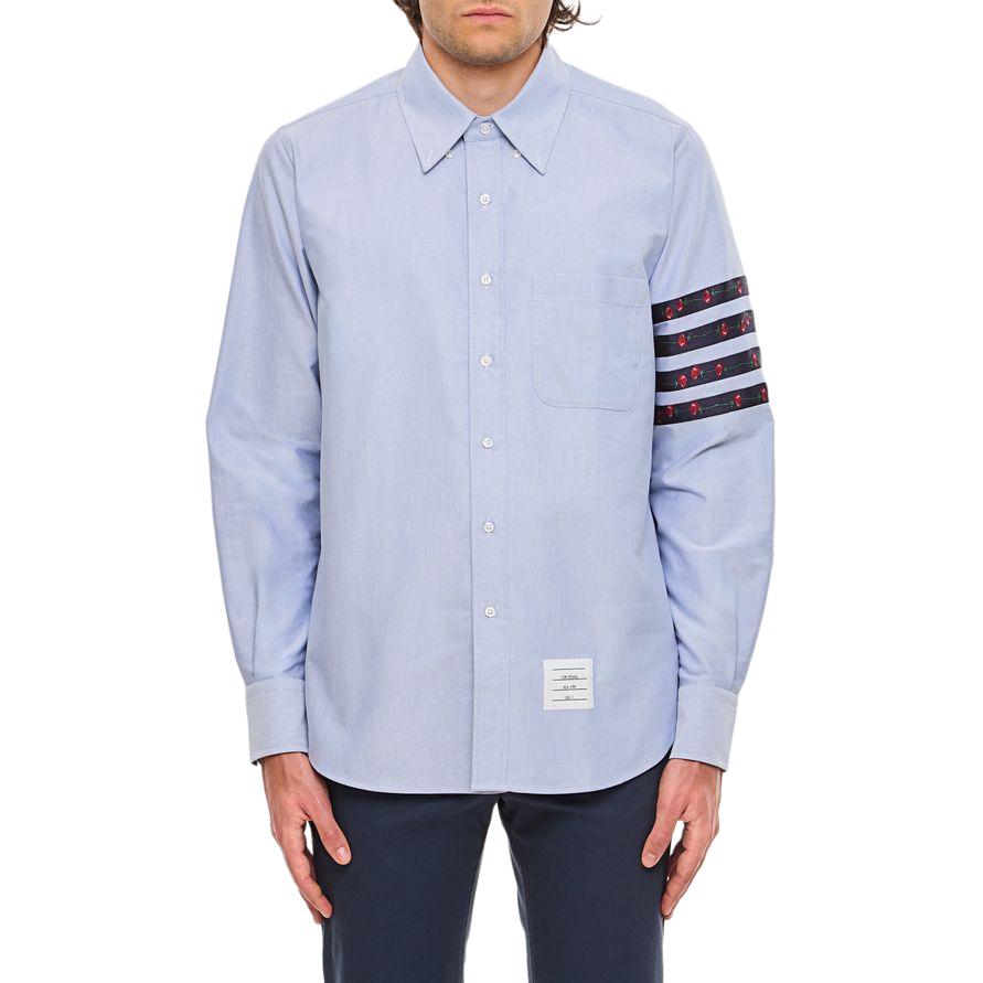 Buy 汤姆布朗男士蓝色条纹印花长袖衬衫。 MWL374C-F0704-480