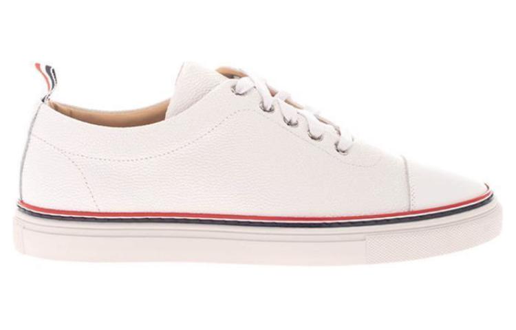 Order Sneaker Thom Browne Putih dengan Garis MFD067B00198100