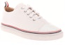 Lookbook Sneaker Thom Browne Putih dengan Garis MFD067B00198100