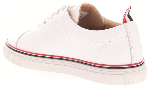 Sneaker Thom Browne Putih dengan Garis MFD067B00198100 Shop Sneaker Thom Browne Putih dengan Garis MFD067B00198100