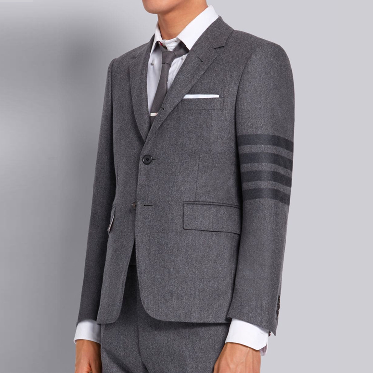 Shop Thom Browne Striped Blazer Suit MJC001A-06393-035