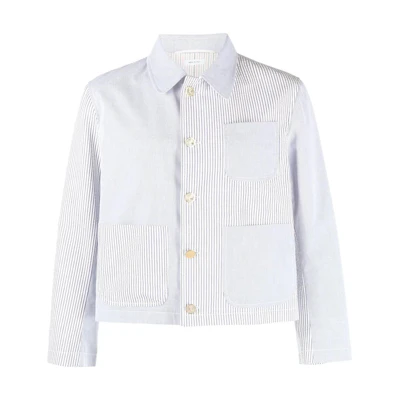 Thom Browne Striped Button-Up Blazer Jacket MJO201F00572
