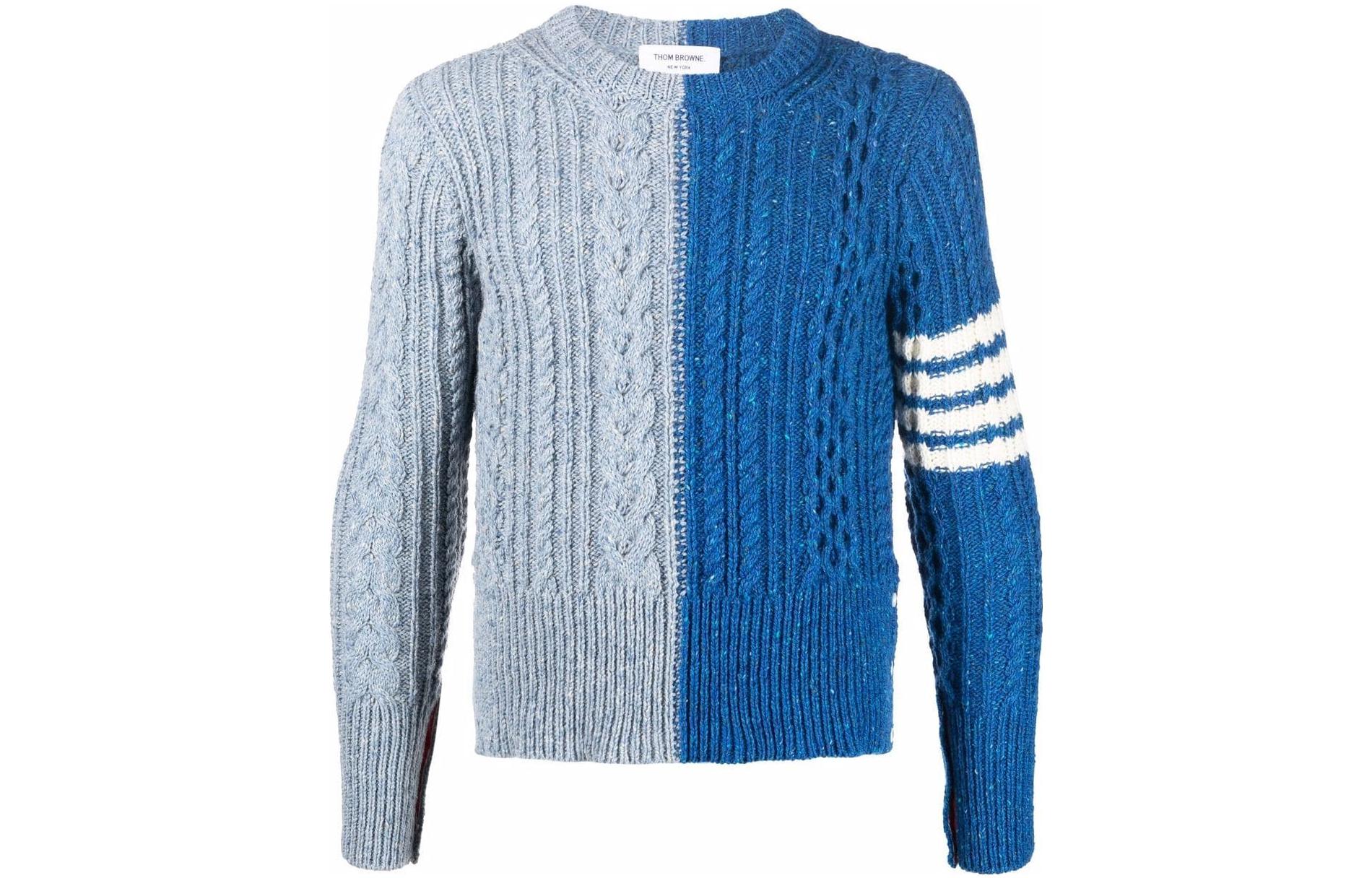 Thom Browne Striped Color Block Knit Crewneck Sweater . MKA411F-Y1506-473 圖 2