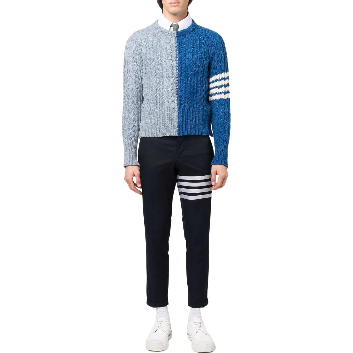 Thom Browne Striped Color Block Knit Crewneck Sweater . MKA411F-Y1506-473 圖 3