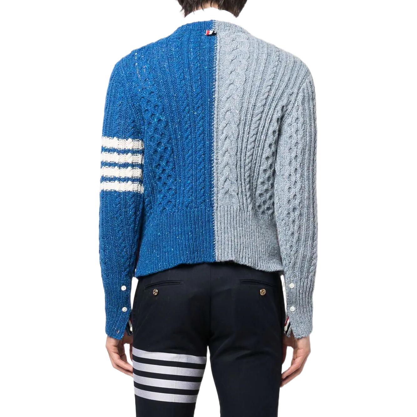 Thom Browne Striped Color Block Knit Crewneck Sweater . MKA411F-Y1506-473 圖 4