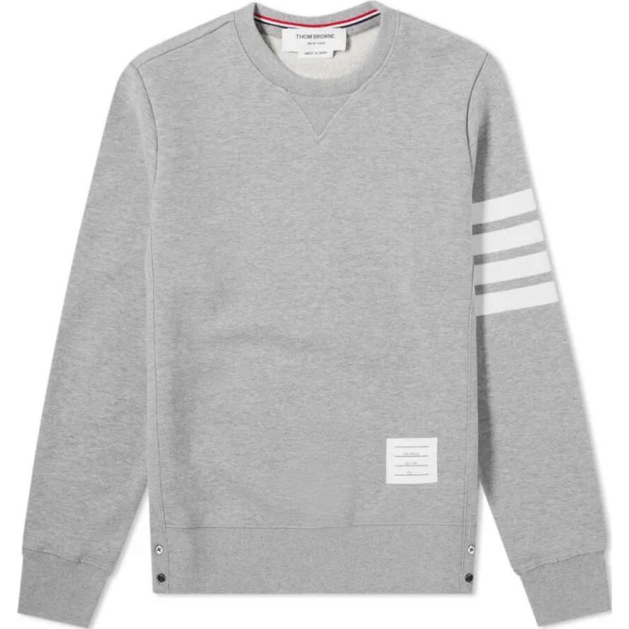 Thom Browne Striped Crewneck Sweatshirt Grey Long Sleeve MJT021H-46100-535