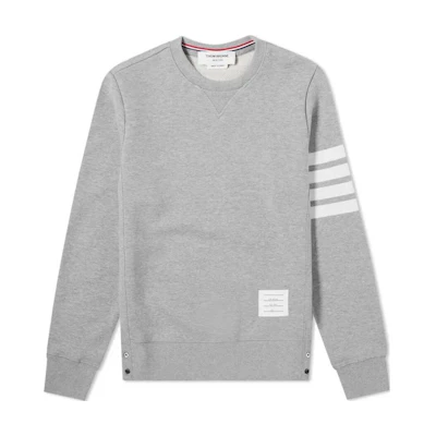 Thom Browne Striped Crewneck Sweatshirt Grey Long Sleeve MJT021H-46100-535