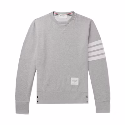 Thom Browne Striped Crewneck Sweatshirt Unisex Grey JVM15971-39134-458
