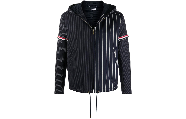THOM BROWNE Striped Golf Hoodie Jacket - Mixed Blend MJO139F-02881-415 圖 2