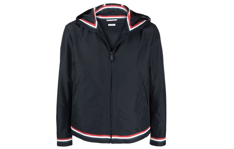 Thom Browne Striped Hoodie Jacket - Blue MJO147A-05222-415