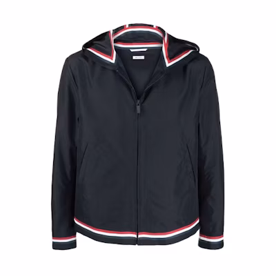 Thom Browne Striped Hoodie Jacket - Blue MJO147A-05222-415