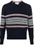 Buy THOM BROWNE Sweater Rajut Mohair Wol Crewneck Biru Navy Pria. MKA330A-Y1502-415