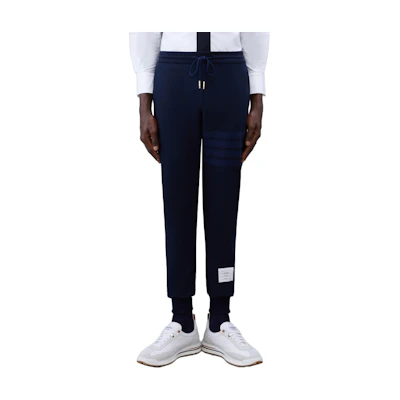 Thom Browne Striped Joggers Navy Blue - Fall Collection MJQ008A-06910-415