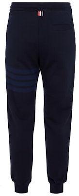 トム ブラウン ストライプ ジョガーパンツ ネイビーブルー - 秋コレクション MJQ008A-06910-415 Lookbook トム ブラウン ストライプ ジョガーパンツ ネイビーブルー - 秋コレクション MJQ008A-06910-415