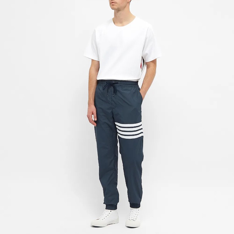 Details for 톰 브라운 스트라이프 니트 캐주얼 남성 스웻팬츠 MJQ086A-06230-415