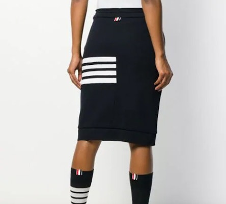 Thom Browne Rok Rajut Garis Hitam Edisi Kembali ke Sekolah FJK023A-06452-415 Shop Thom Browne Rok Rajut Garis Hitam Edisi Kembali ke Sekolah FJK023A-06452-415