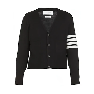 THOM BROWNE Striped Knit Sweater Black MKC370A-Y1002-001