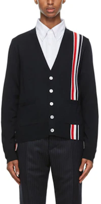 Thom Browne Striped Knit Sweater Navy Blue MKC288A-00014-415 Purchase Thom Browne Striped Knit Sweater Navy Blue MKC288A-00014-415