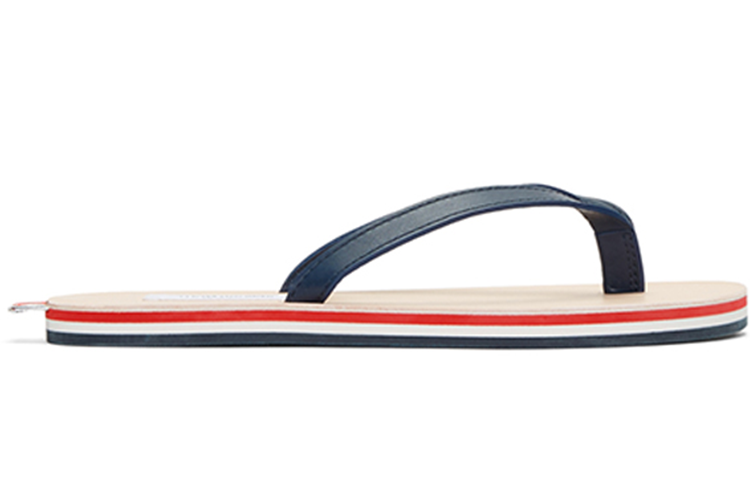 Thom Browne Striped Leather Platform Slide 'Black' 圖 2