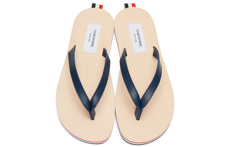 Thom Browne Striped Leather Platform Slide 'Black' 圖 3