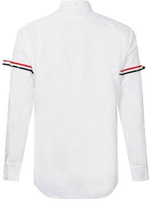 Thom Browne Striped Oxford Double Stripe Classic White Shirt Fall Edition MWL150E-00139-100 Lookbook Thom Browne Striped Oxford Double Stripe Classic White Shirt Fall Edition MWL150E-00139-100