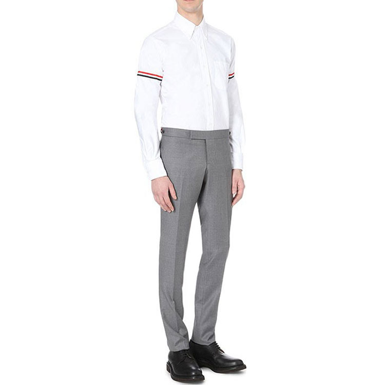 Thom Browne Striped Oxford Double Stripe Classic White Shirt Fall Edition MWL150E-00139-100 圖 4