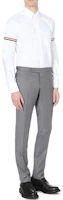 Shop Thom Browne 條紋牛津雙條經典白襯衫 秋季版 MWL150E-00139-100